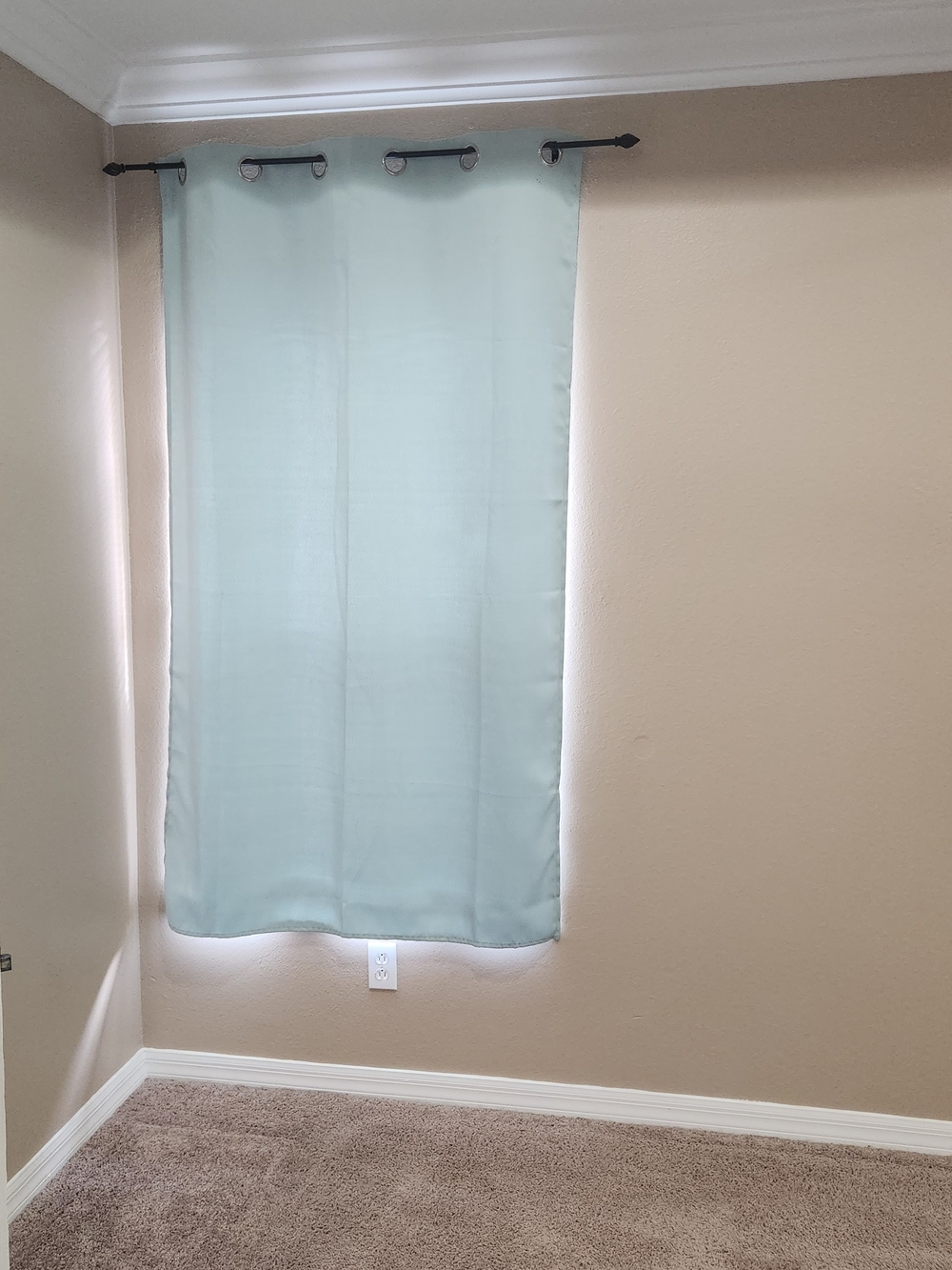 Light Teal Window Curtain Panel - Single Panel